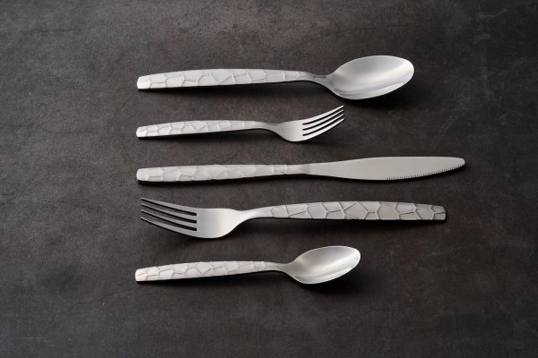 Bon Mosaic 20-Piece Stainless Steel Flatware Silverware Cutlery Set, Include Knife/Fork/Spoon, Mirror Polished, Dishwasher Safe, Service for 4 - Image 6